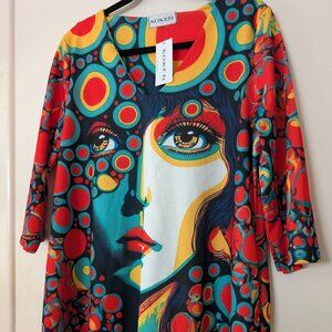 Graphic Artistic Designed Dress